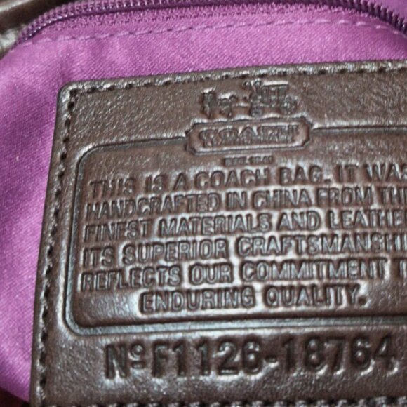 Just Like New! Coach Signature Madison Opt Art Triple Compartment - Picture 5 of 6